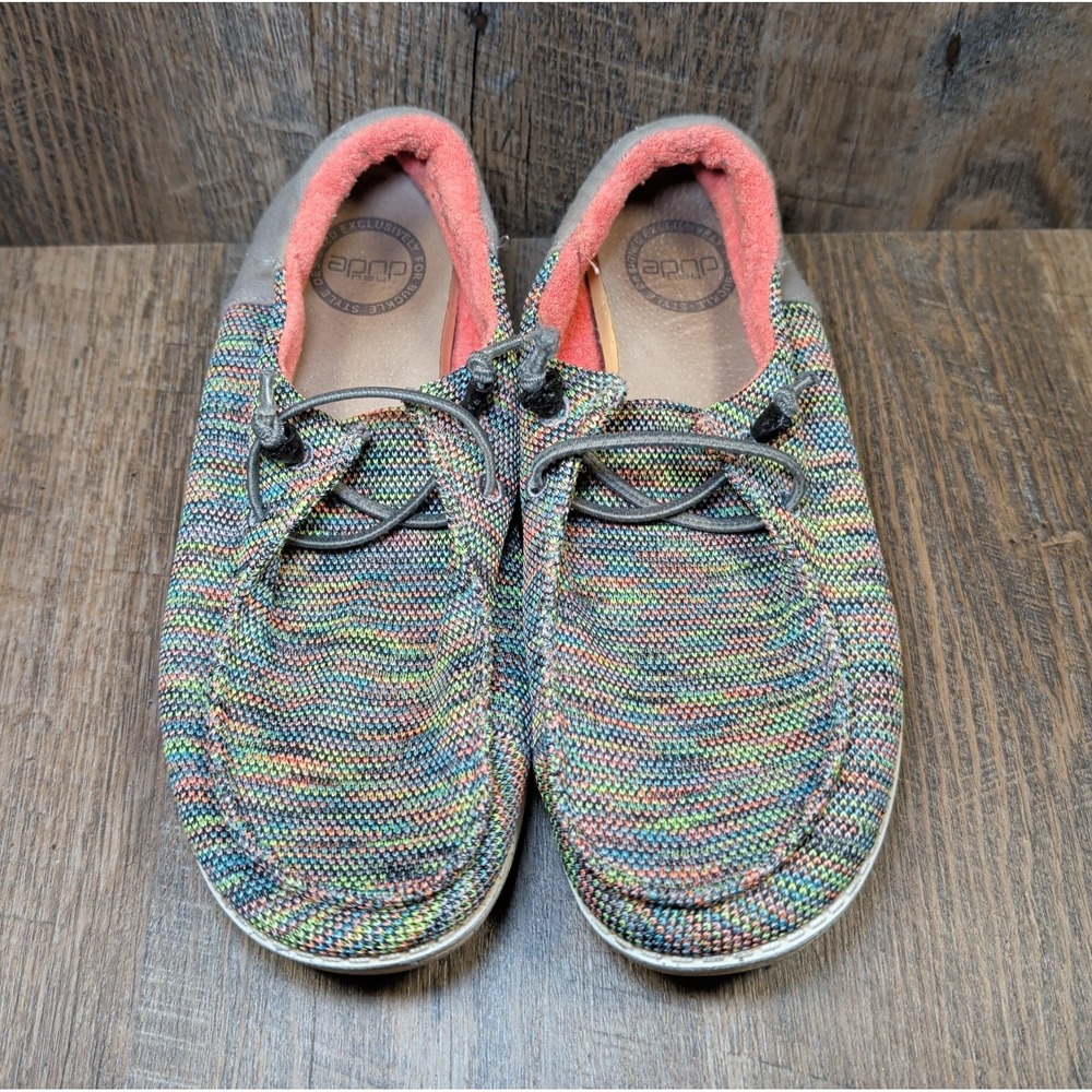 Hey Dude Women's Wendy Sox Funk Peacock Remix Pink Colorway Slip On Size 8 - Picture 4 of 12